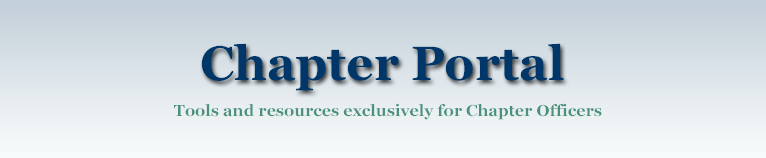 Chapter Portal - Tools and resources exclusively for Chapter Officers